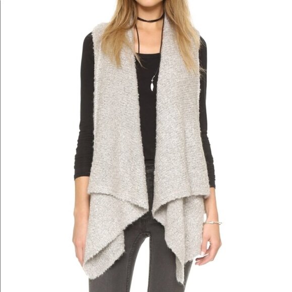 💕SOFT JOIE💕 Waterfall Draped Front Fringe Vest - Picture 10 of 10